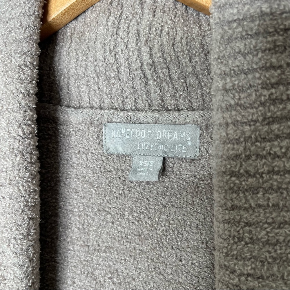 BAREFOOT DREAMS Cozy Lite Circle Cardigan Taupe Size XS/S - Picture 7 of 13